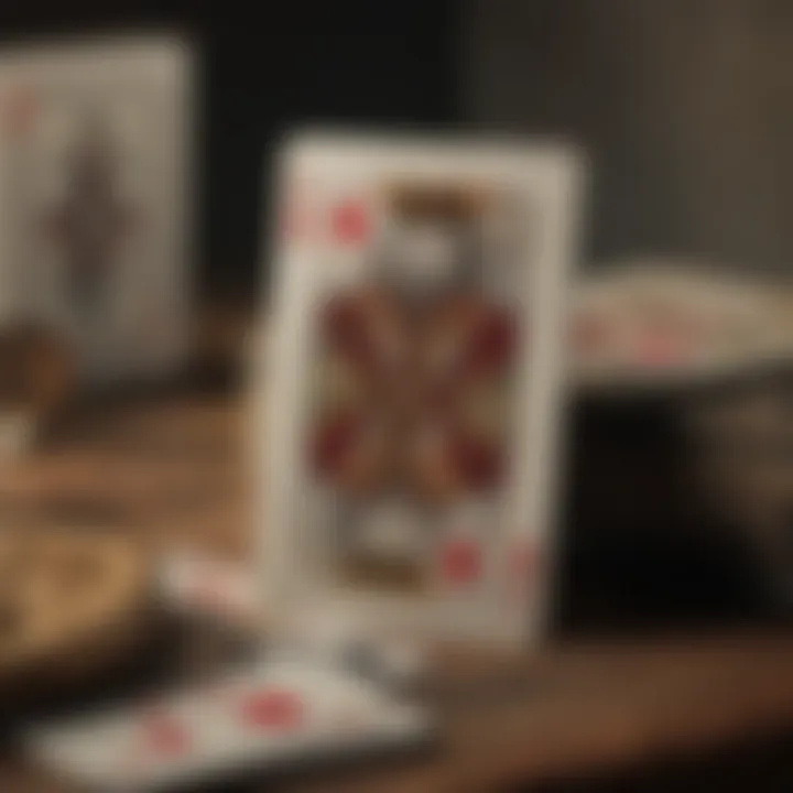 An insightful diagram showcasing the historical evolution of playing cards as a divination tool.