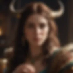Symbolic representation of Taurus in tarot