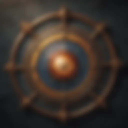 A celestial chart highlighting astrological symbols and their meanings