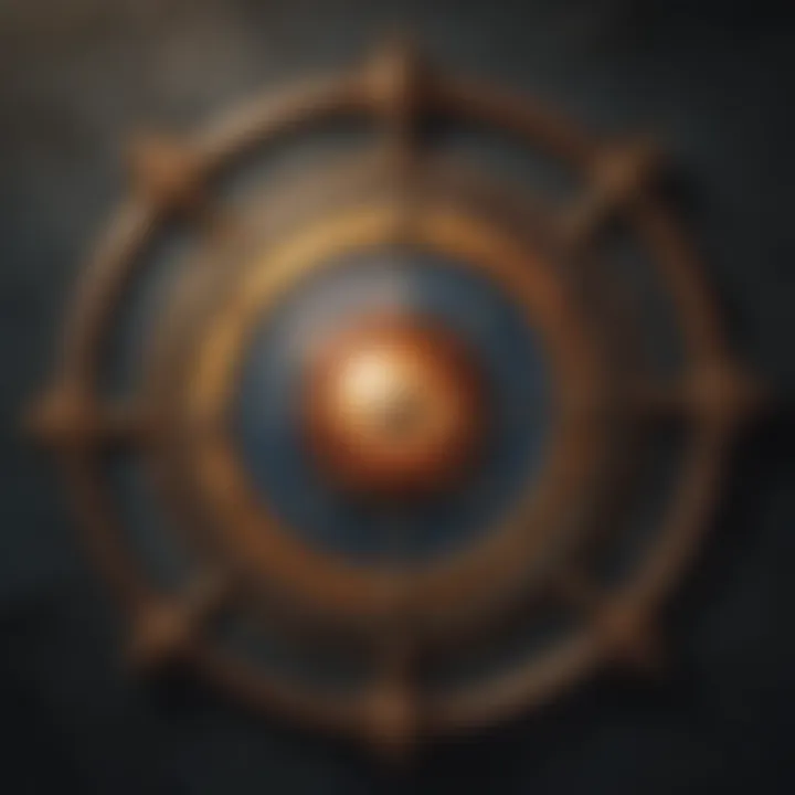 A celestial chart highlighting astrological symbols and their meanings