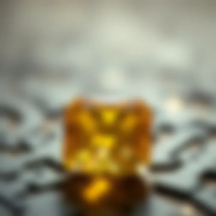 A visual representation of the astrological significance of yellow sapphires.