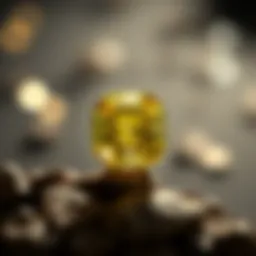 A stunning 6 carat yellow sapphire showcasing its brilliance and color depth.