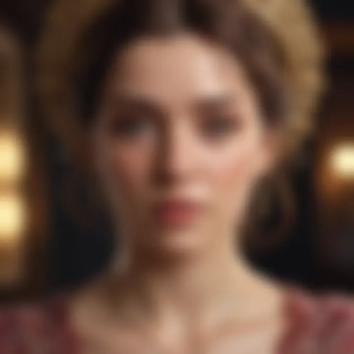 Artistic representation of female archetypes in astrology