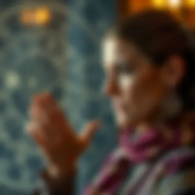 Astrologer analyzing star patterns