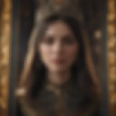 Technology and Tarot Symbolism An abstract representation of technology merging with tarot symbolism