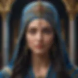 The High Priestess tarot card featuring a mysterious figure and symbols of intuition