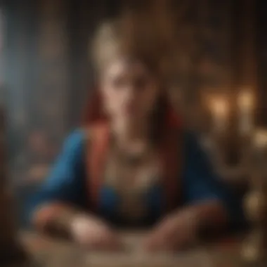Historical Context of the High Priestess in Tarot Historical context of tarot featuring ancient symbols and the High Priestess archetype