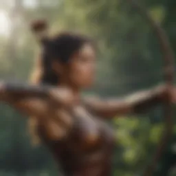 Symbol of Sagittarius represented by an archer aiming at the stars