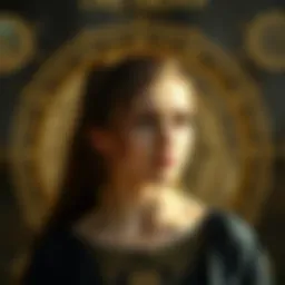 Astrological chart illustrating zodiac signs and planetary influences