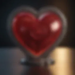 A vibrant visual representation of the heart chakra symbol
