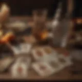 Tarot cards spread on a table symbolizing relationship insights