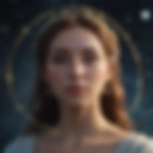 Symbol of Virgo constellation