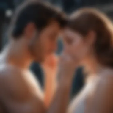 Couple analyzing their zodiac compatibility