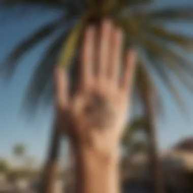 Understanding Palm Lines and Their Significance An artistic representation of palm lines and their meanings