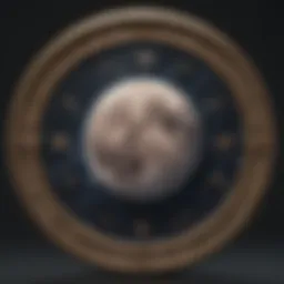 Astrological chart showcasing lunar return.
