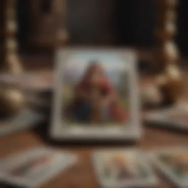 Tarot Card Spread for Relationship Insights A spread of tarot cards showcasing various symbols and meanings.