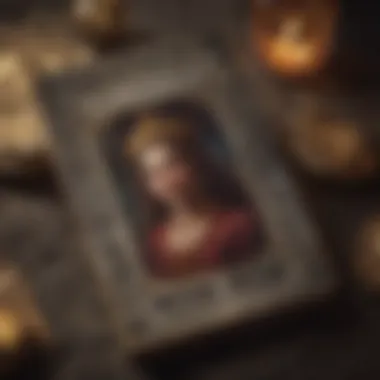 Symbols and Meanings in Tarot Cards A close-up of tarot cards with symbolic illustrations