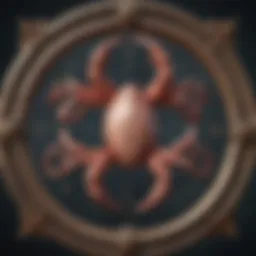 Astrological symbols representing Cancer and compatible signs