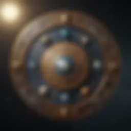 Celestial chart displaying zodiac signs and their symbols