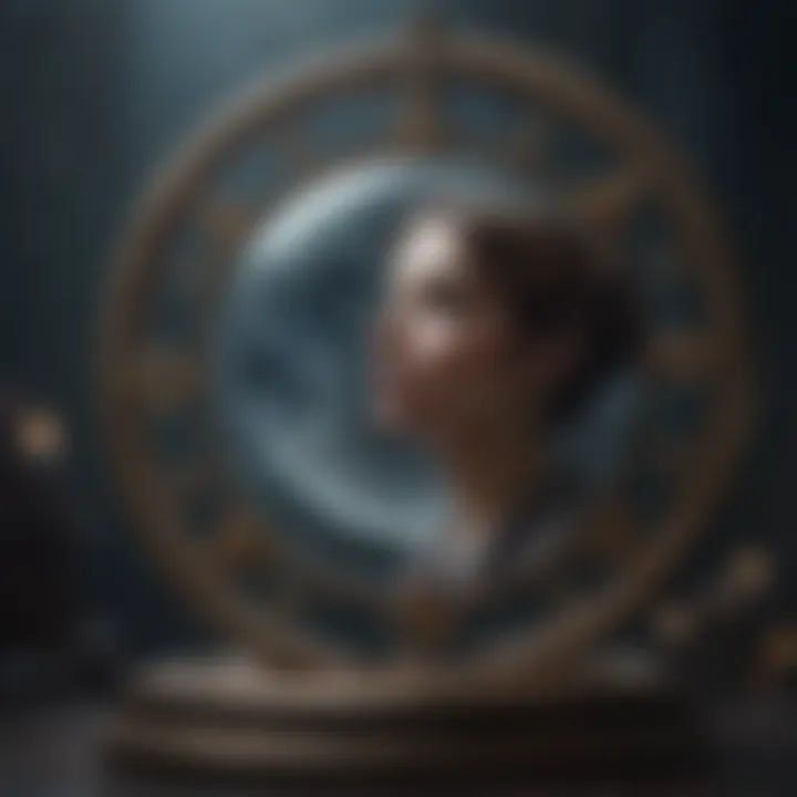 Artistic representation of rising signs in astrological context