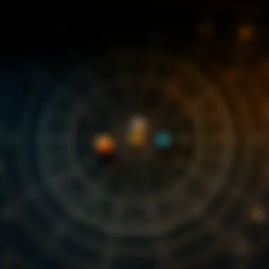 Celestial Influences on Relationships A celestial map showcasing planetary positions