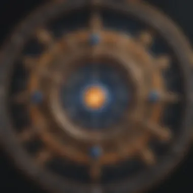 Astrological Signs and Connections Celestial chart depicting astrological signs and their connections.