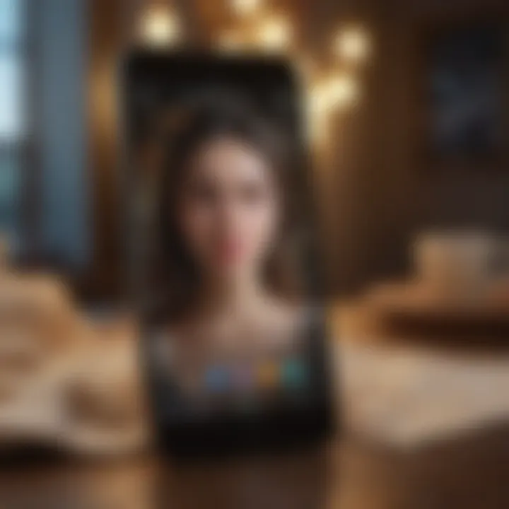 A smartphone displaying a soulmate dating app interface.