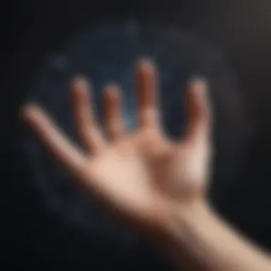 Fusion of Astrology and Palmistry An artistic representation of astrological symbols intertwined with palmistry lines.