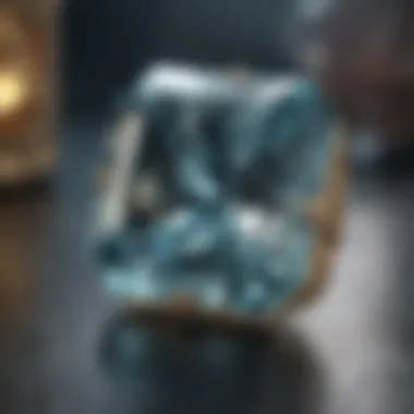 Radiant aquamarine gemstone for March