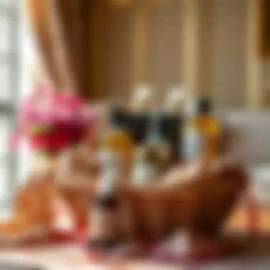 Luxurious spa gift basket representing self-care and indulgence