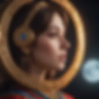 Reflecting on Personal Lunar Influences A thoughtful person contemplating their astrological profile