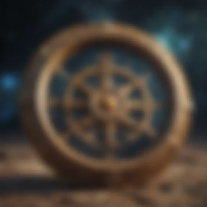 Zodiac sign symbols on a cosmic background