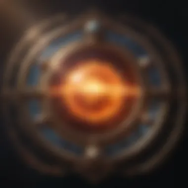 A celestial scene with planets and stars reflecting astrological themes