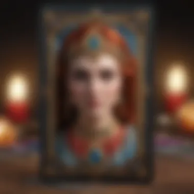 An artistic representation of the tarot card deck with vivid colors