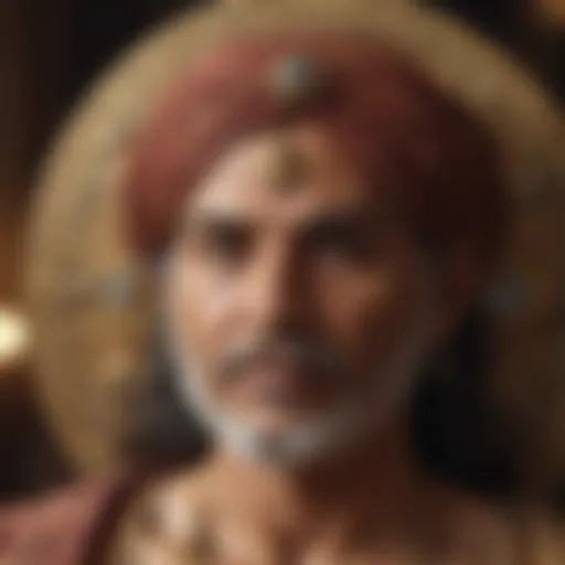 A renowned astrologer studying celestial charts