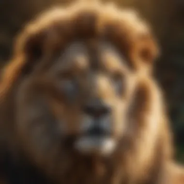 Leo: The Majestic Lion An artistic representation of the Leo symbol surrounded by a radiant aura, emphasizing the strength and charisma of this zodiac sign.
