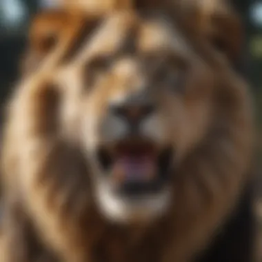 The Strength and Courage of Leo A roaring lion symbolizing the strength of Leo