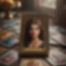 A beautifully designed tarot card spread