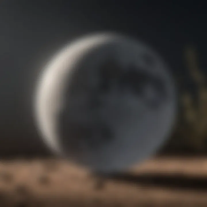 Diagram showing the influence of moon rising