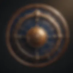 Astrological chart with planetary symbols