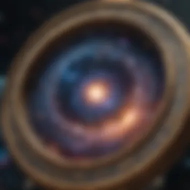 Cosmic Connection in Numerology A cosmic background illustrating the connection between numbers and the universe