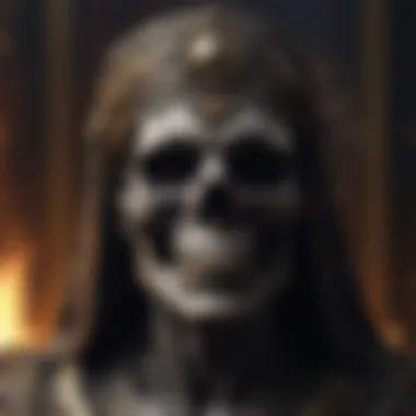 An artistic representation of the Death tarot card, representing transformation and change.