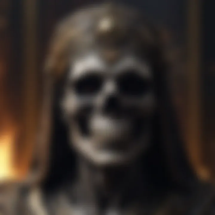 An artistic representation of the Death tarot card, representing transformation and change.