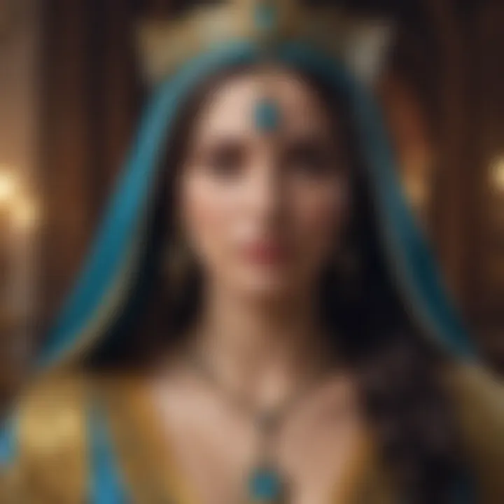 Detailed depiction of the High Priestess card showcasing intuition and mystery