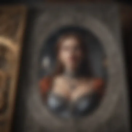 The intricate design of the Raider White Tarot deck