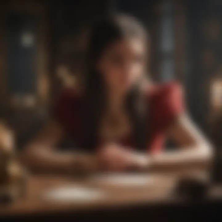 A practitioner conducting a tarot reading session
