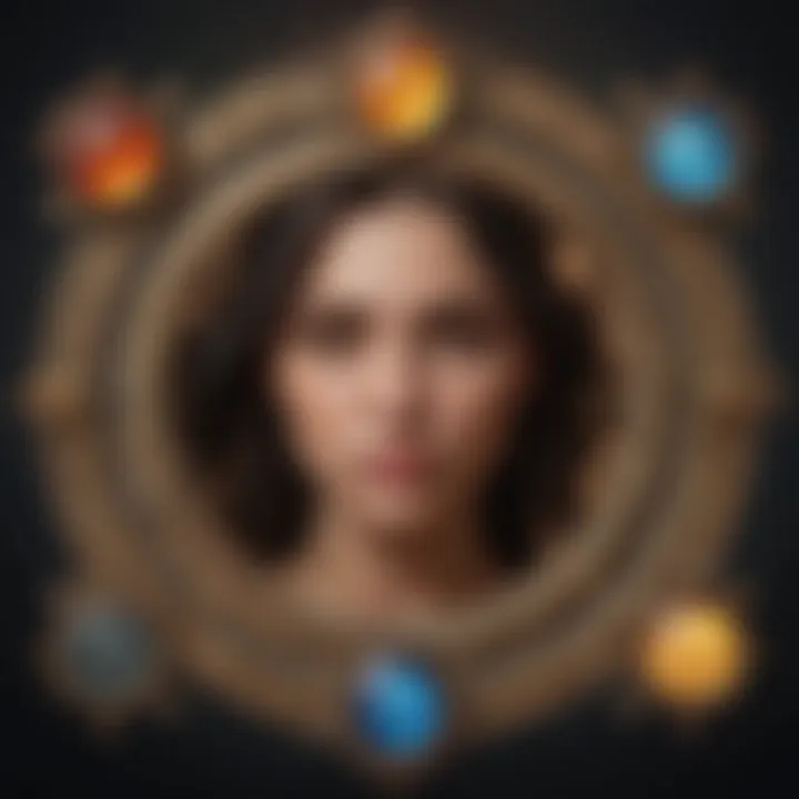 Infographic showing personality traits associated with each zodiac sign