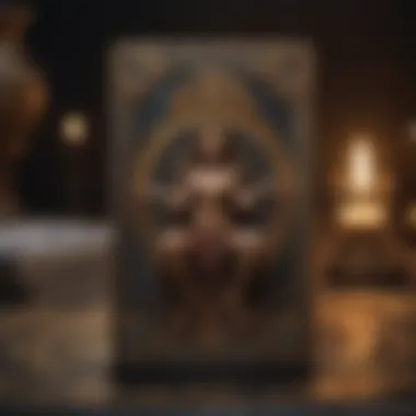 The Mystique of Tarot Card Layouts An intricate tarot card layout with mystical symbols