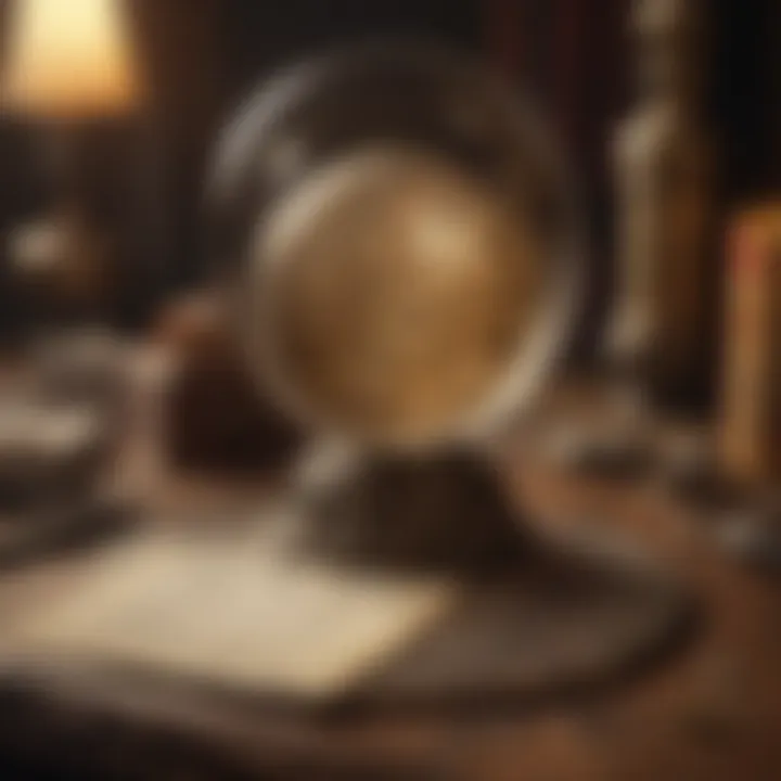A vintage divination tool showcasing historical significance