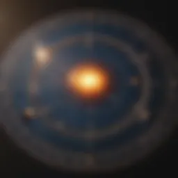 Detailed solar chart showcasing celestial positions at birth